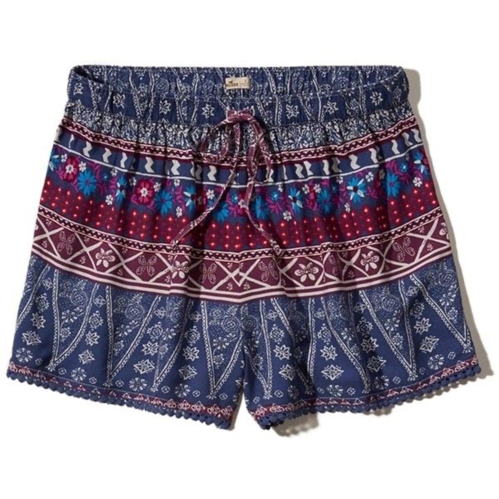Hollister boho soft flowy shorts